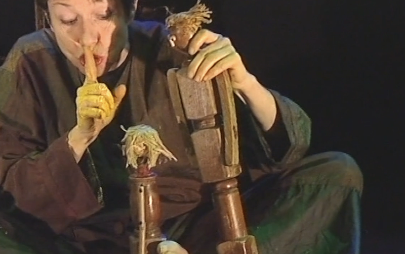 Figure 2: “It must be kept a secret.” Anita the Child Puppet being guided by her father. (Photo: Courtesy of Patricia O’Donovan)