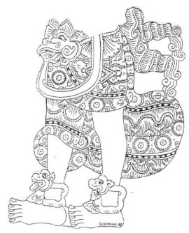 Nista angga (bottom), includes hips, legs, and feet