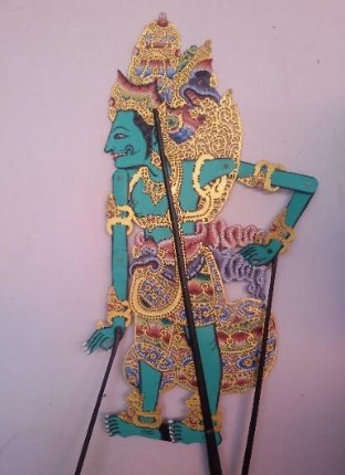Traditional Kresna puppet figure.