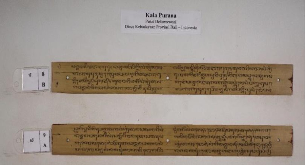 Contents of the Lontar Manuscript of the Kala Purana